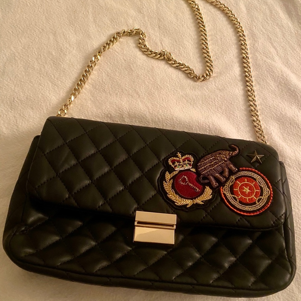 Zara-Patch Shoulder Bag